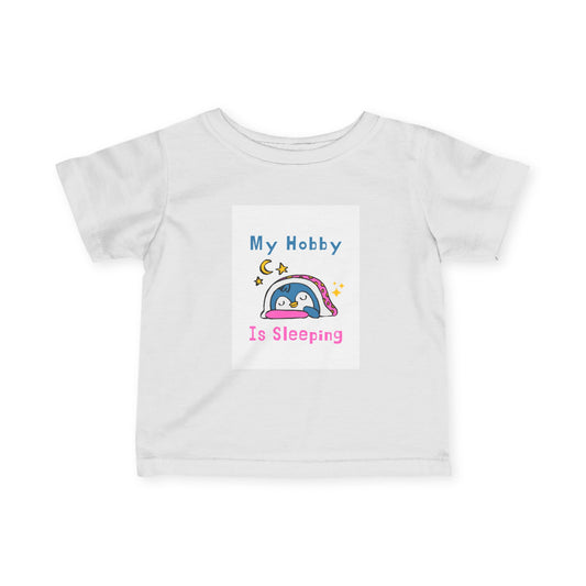 Infant Tee Girl Power Sleeping Hobby Tag Shirt