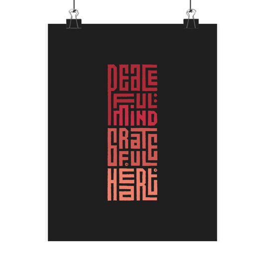 Inspirational Matte Vertical Posters, Wall Art Decor, Peaceful Quotes, Mindfulness Gifts, Affirmation Prints, Home Decor