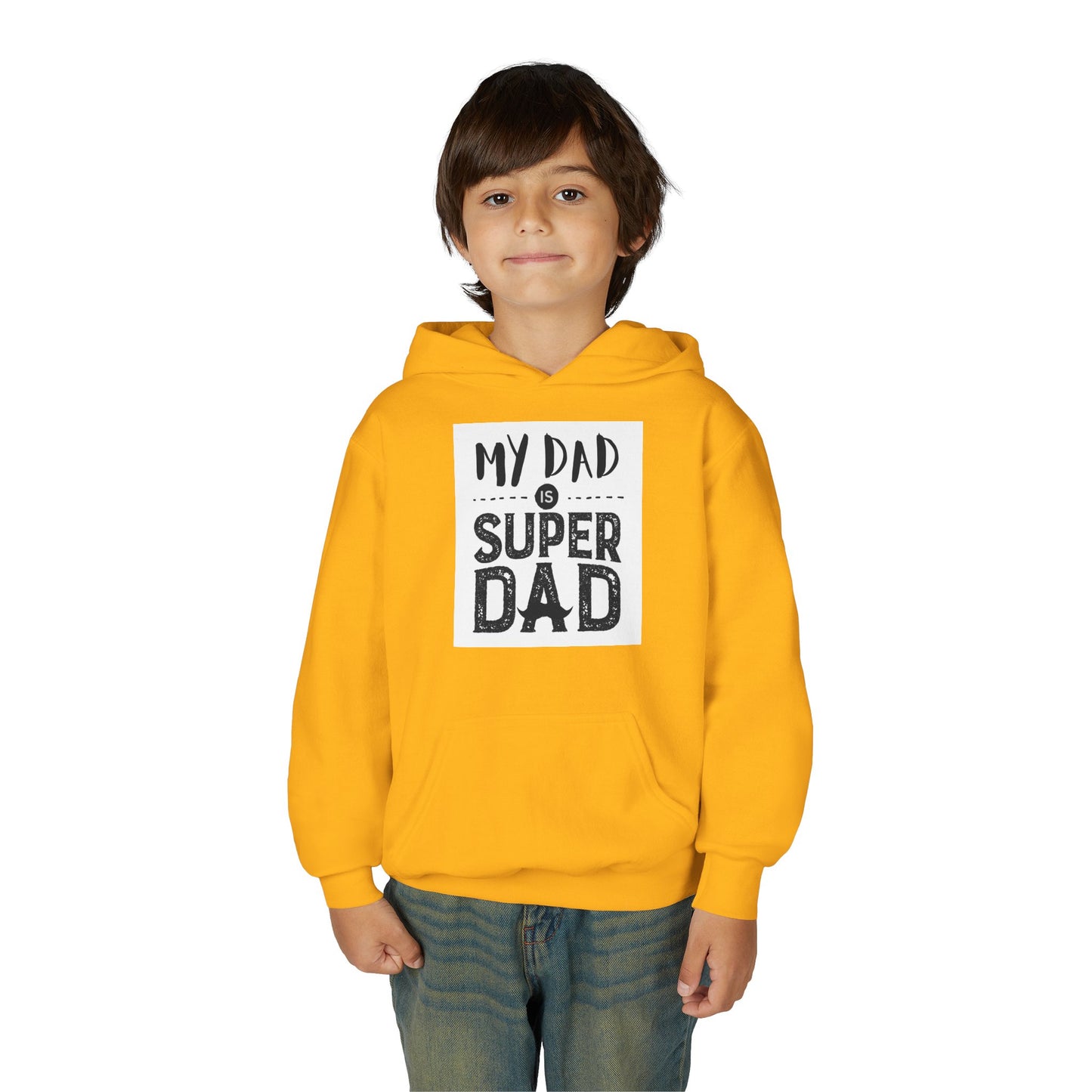 Super Dad Youth Hoodie - Gift for Father's Day, Birthday, Fun Family Wear, Boys Sweatshirt, Casual Gifts