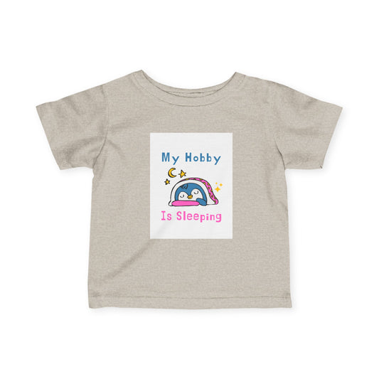 Infant Tee Girl Power Sleeping Hobby Tag Shirt