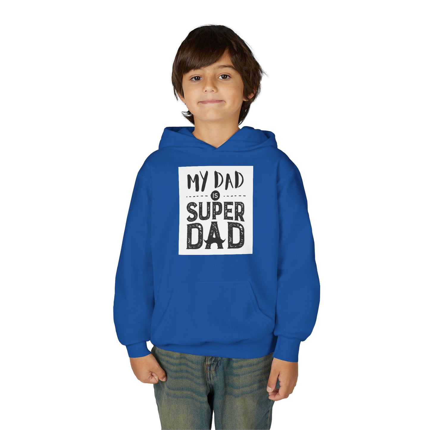 Super Dad Youth Hoodie - Gift for Father's Day, Birthday, Fun Family Wear, Boys Sweatshirt, Casual Gifts