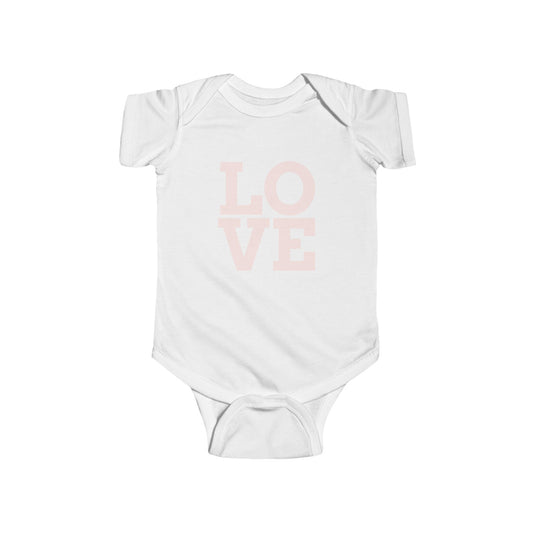 Love Bodysuit for Infants, Adorable Baby Onesie, Cute Gift for New Parents, Baby Shower Present, Infant Apparel