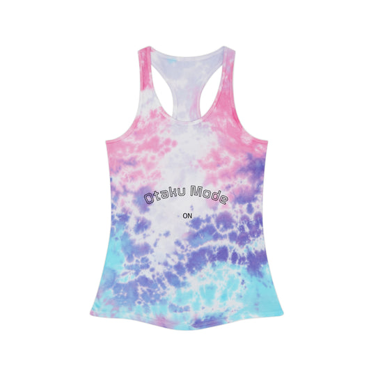 Tie Dye Tank Top Anime Tshirt, Otaku Mode: ON