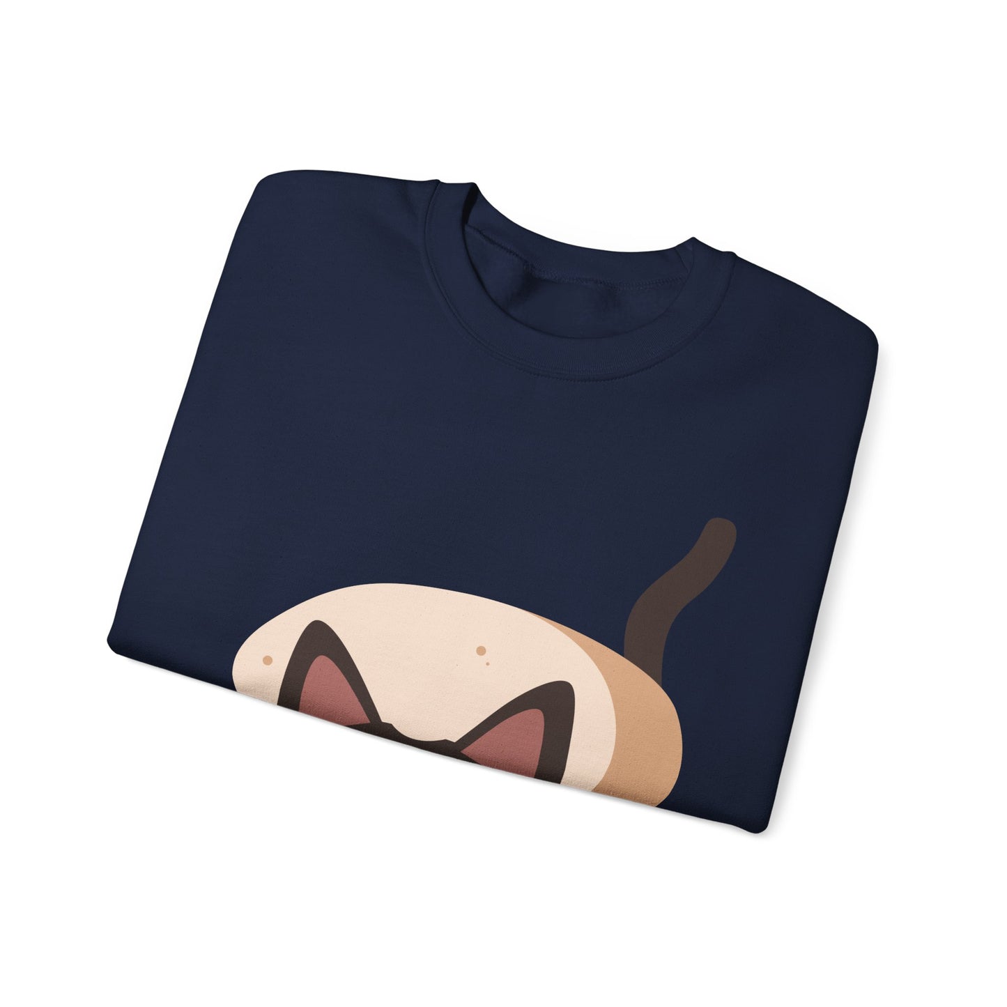 Cute Cat in Bread Crewneck Sweatshirt | Cartoon Sweatshirt for Cat Lovers, Cozy Fashion, Funny Gift, Pet Lover Apparel, Quirky Outfit