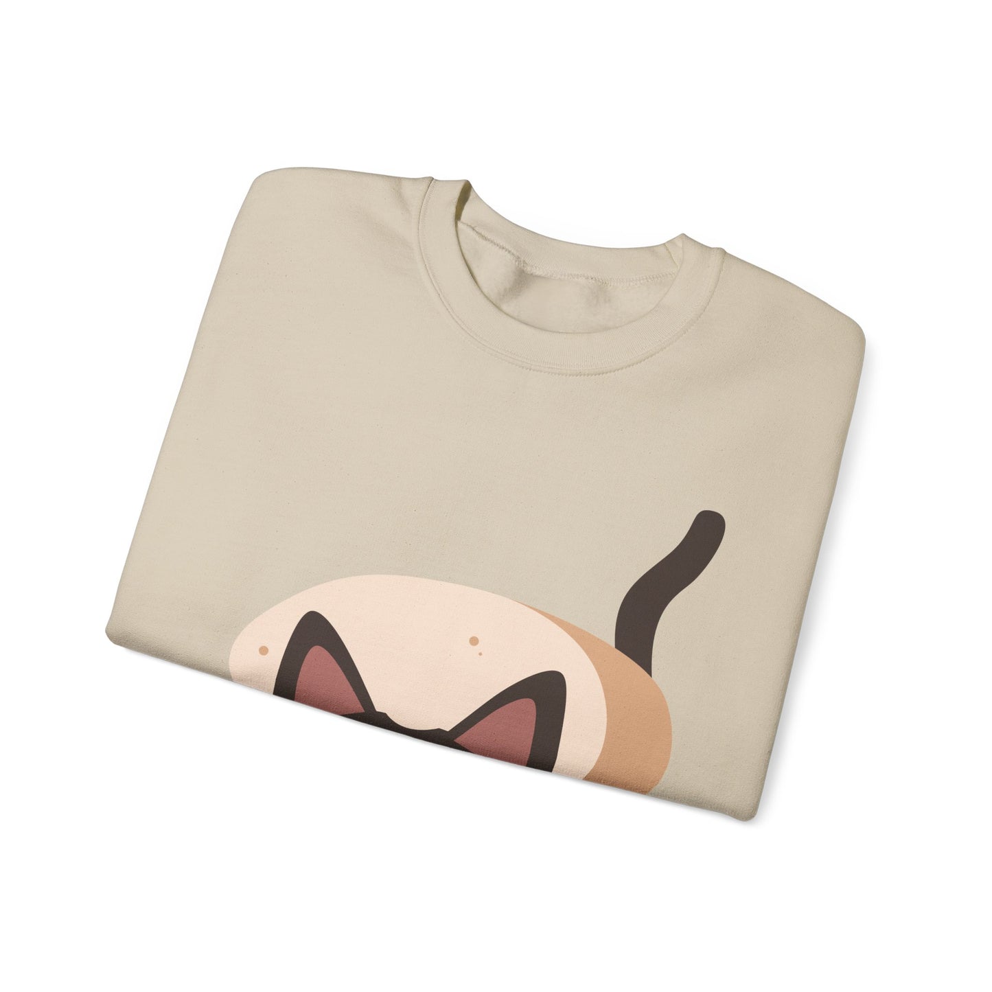 Cute Cat in Bread Crewneck Sweatshirt | Cartoon Sweatshirt for Cat Lovers, Cozy Fashion, Funny Gift, Pet Lover Apparel, Quirky Outfit