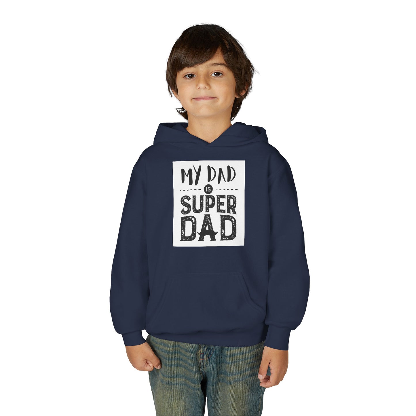 Super Dad Youth Hoodie - Gift for Father's Day, Birthday, Fun Family Wear, Boys Sweatshirt, Casual Gifts