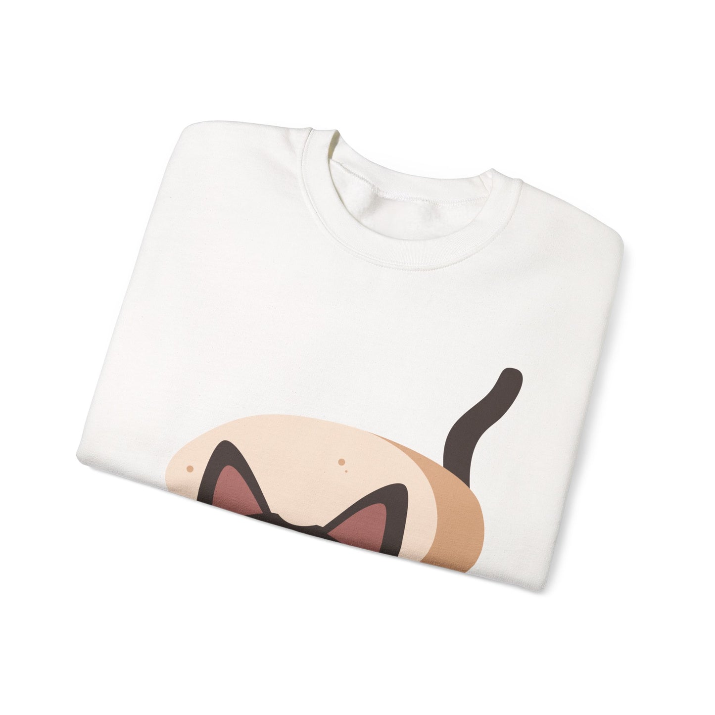 Cute Cat in Bread Crewneck Sweatshirt | Cartoon Sweatshirt for Cat Lovers, Cozy Fashion, Funny Gift, Pet Lover Apparel, Quirky Outfit