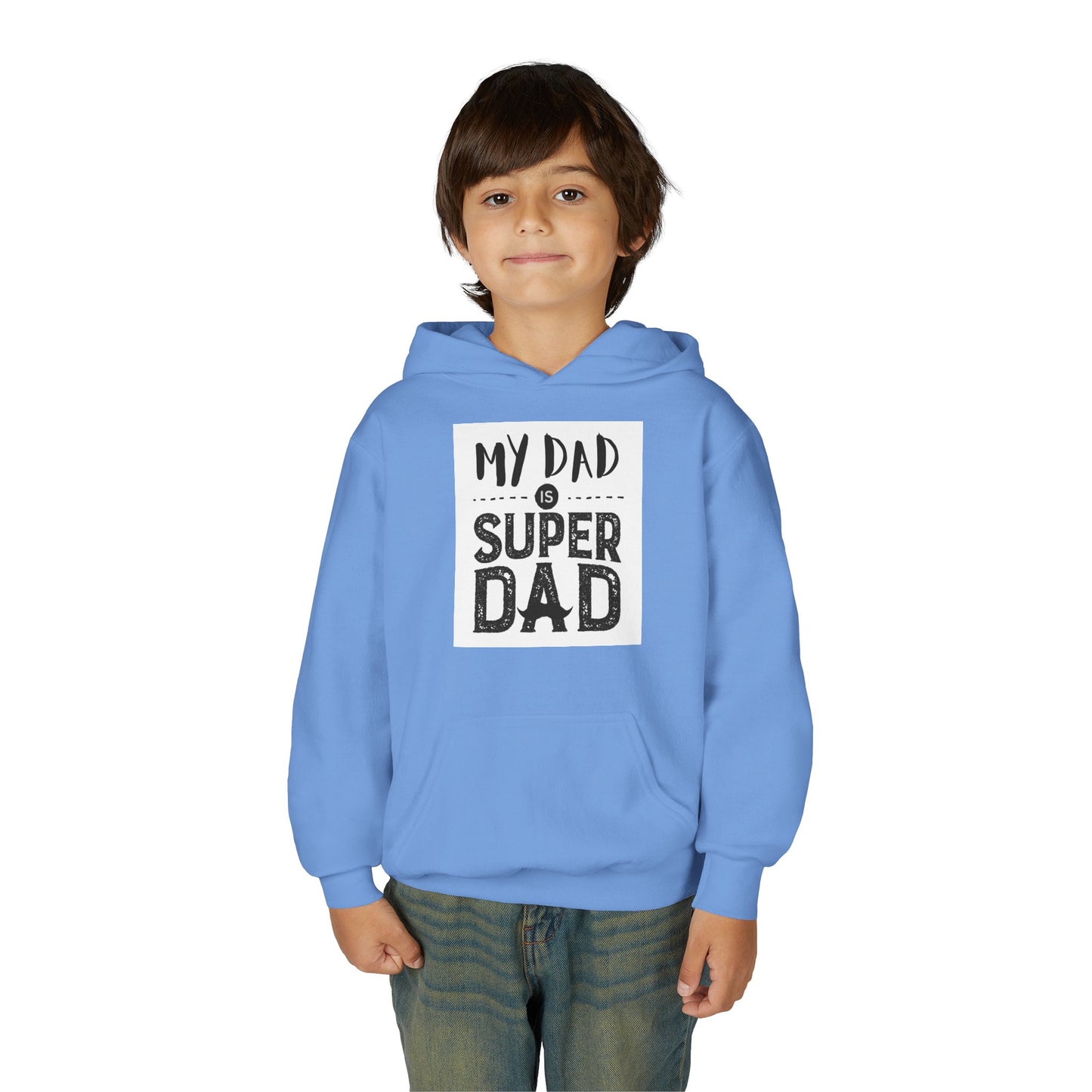 Super Dad Youth Hoodie - Gift for Father's Day, Birthday, Fun Family Wear, Boys Sweatshirt, Casual Gifts