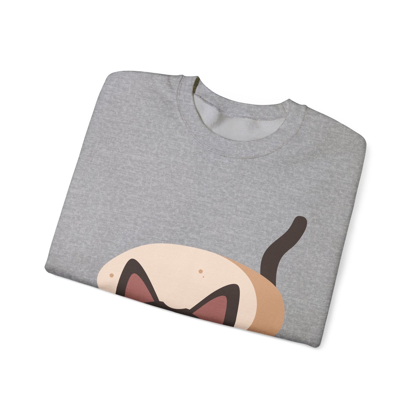 Cute Cat in Bread Crewneck Sweatshirt | Cartoon Sweatshirt for Cat Lovers, Cozy Fashion, Funny Gift, Pet Lover Apparel, Quirky Outfit