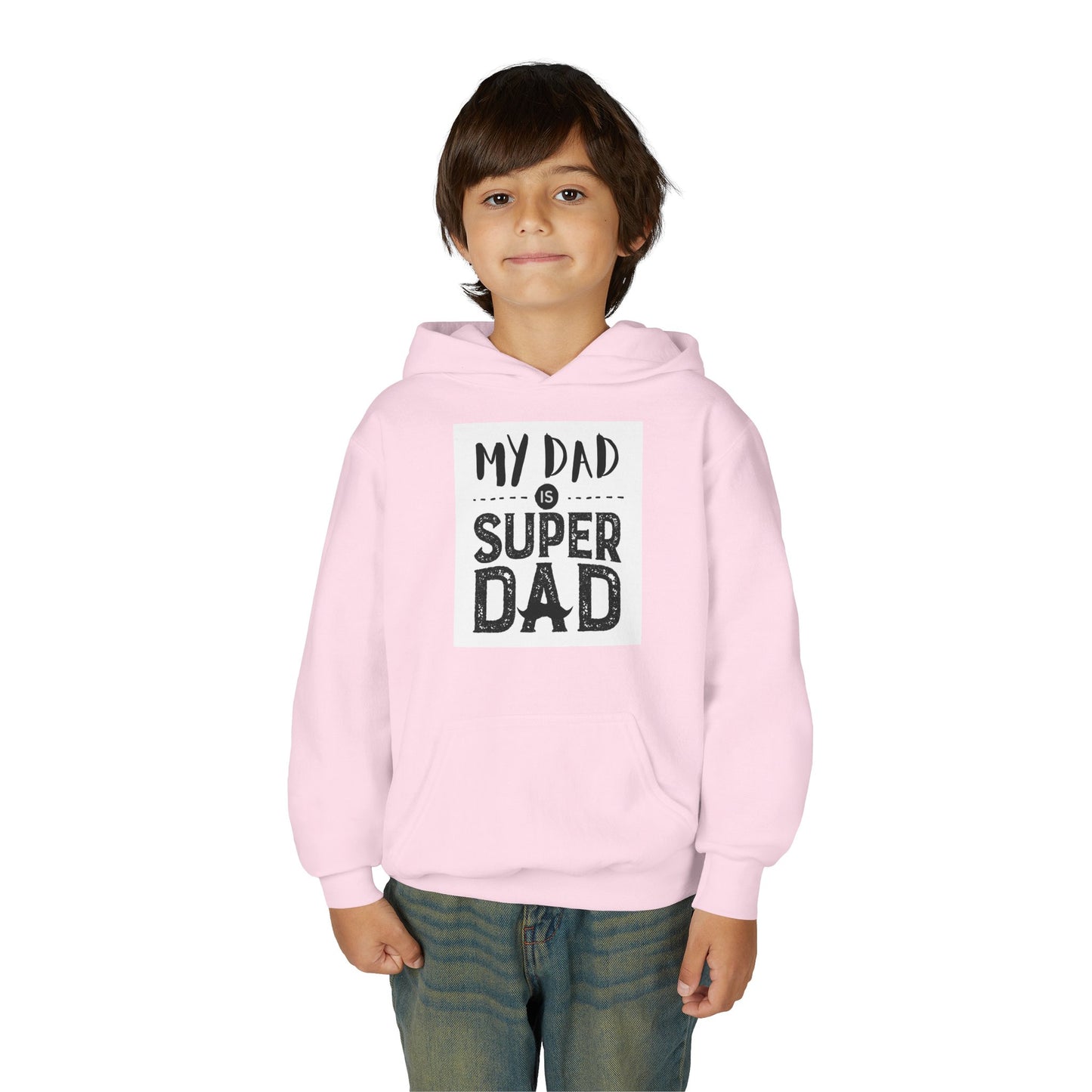 Super Dad Youth Hoodie - Gift for Father's Day, Birthday, Fun Family Wear, Boys Sweatshirt, Casual Gifts