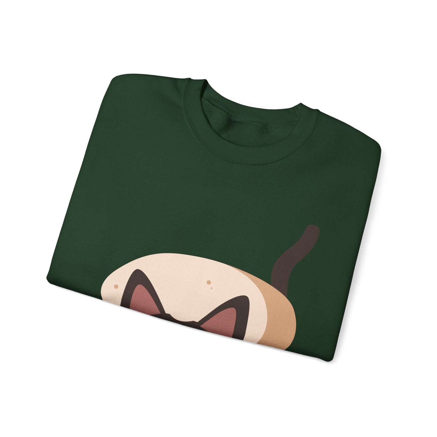 Cute Cat in Bread Crewneck Sweatshirt | Cartoon Sweatshirt for Cat Lovers, Cozy Fashion, Funny Gift, Pet Lover Apparel, Quirky Outfit